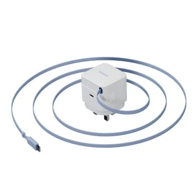 Bazic Goport Retrek 65W, Usb-C Gan Wall Charger (Uk) With 70Cm Built-In Cable - White